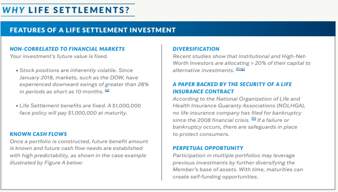 Why choose a Life Settlement Investment