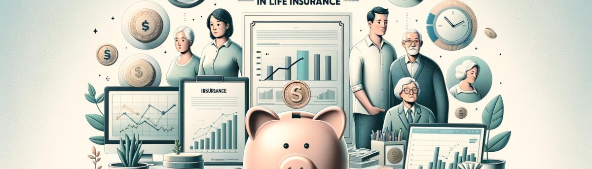 Banner image illustrating financial growth and life insurance for a blog post titled 'Understanding Cash Surrender Value in L