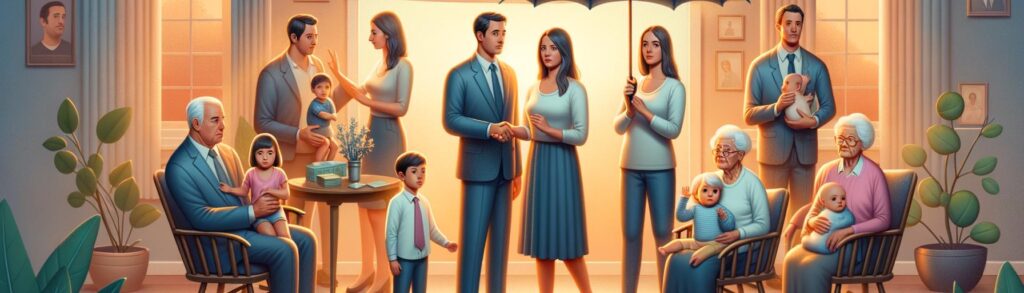 Banner image showing diverse individuals and families finding financial relief and empowerment through selling unwanted life